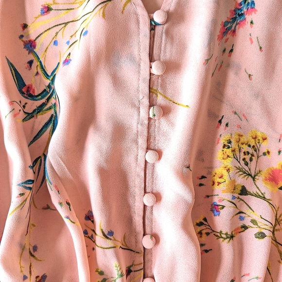 Pink Floral Blouse - Picture 8 of 8